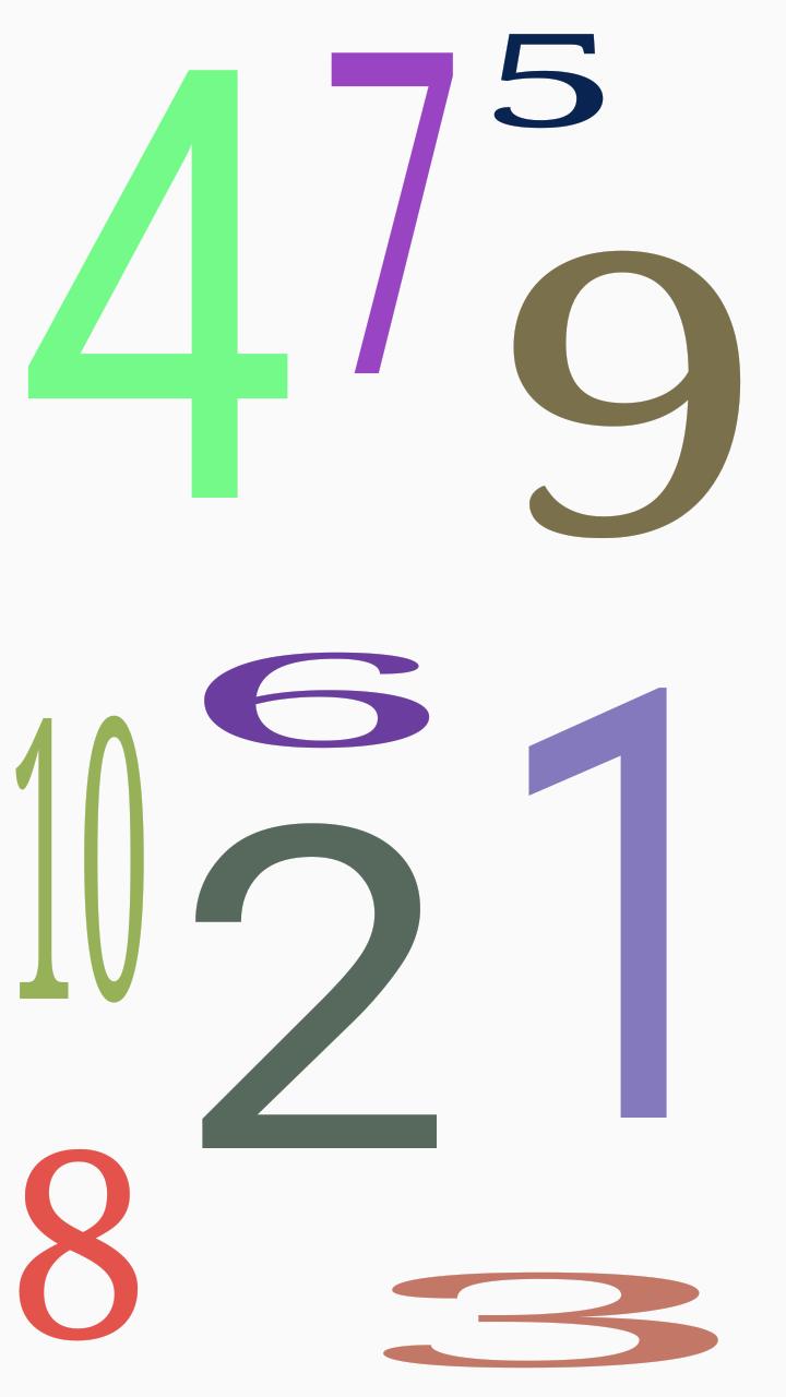Increment numbers