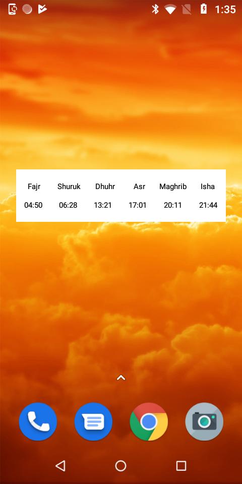Salah Widget