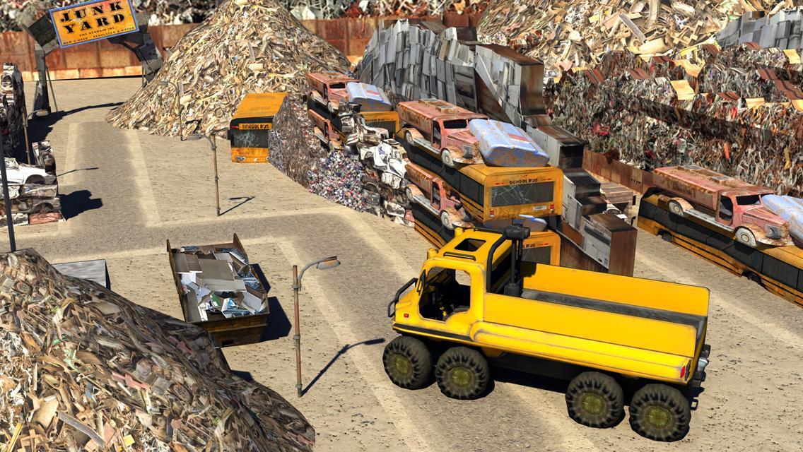 Junk Yard Truck Driver Parking
