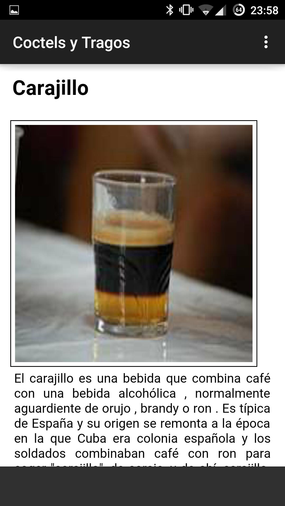 Coctel y Tragos