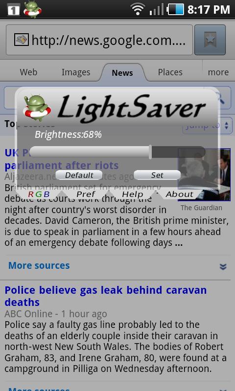 LightSaver Saves Battery Free