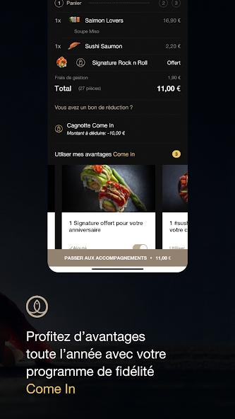 Sushi Shop, meal delivery