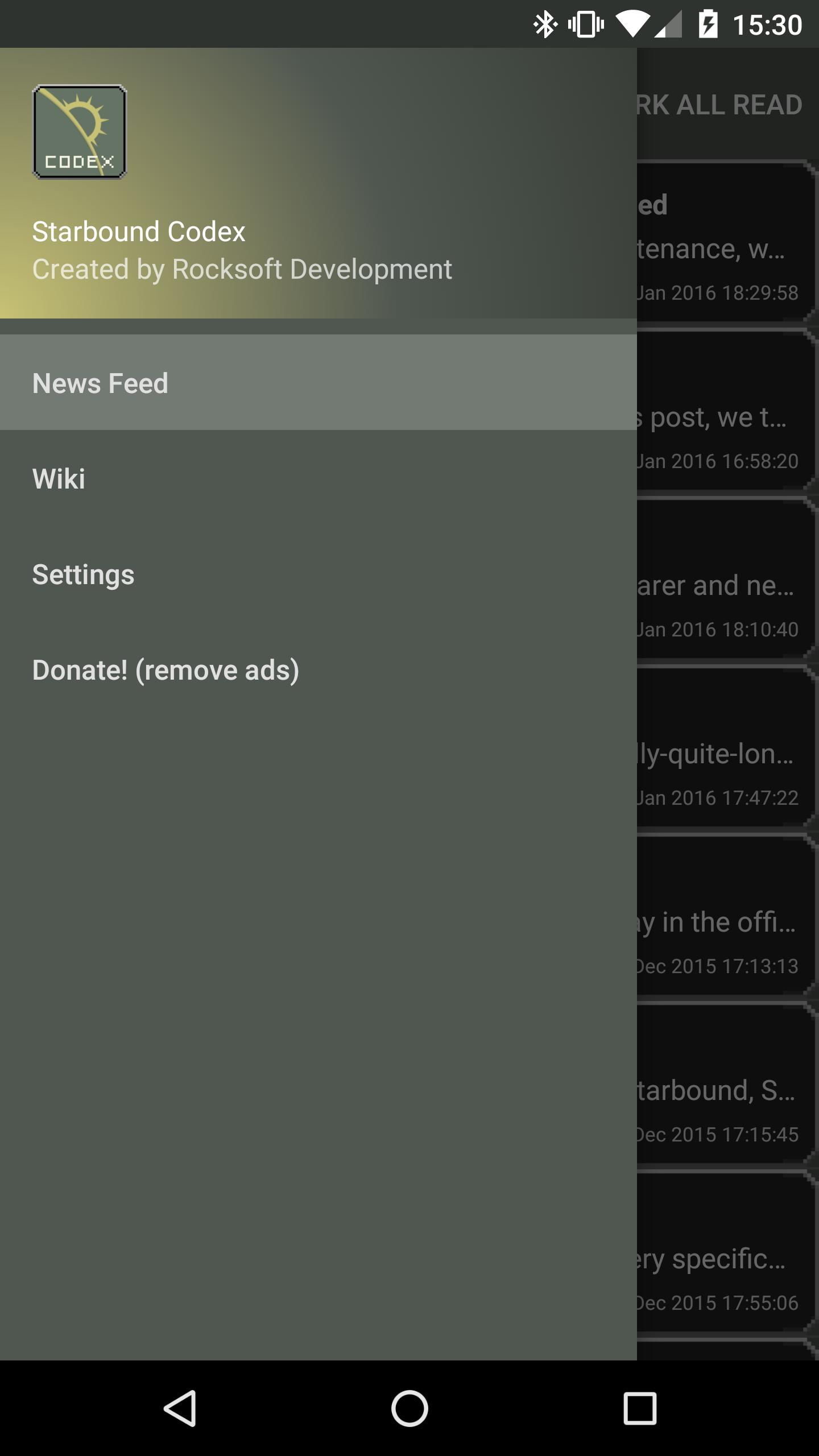Starbound Codex 2.0