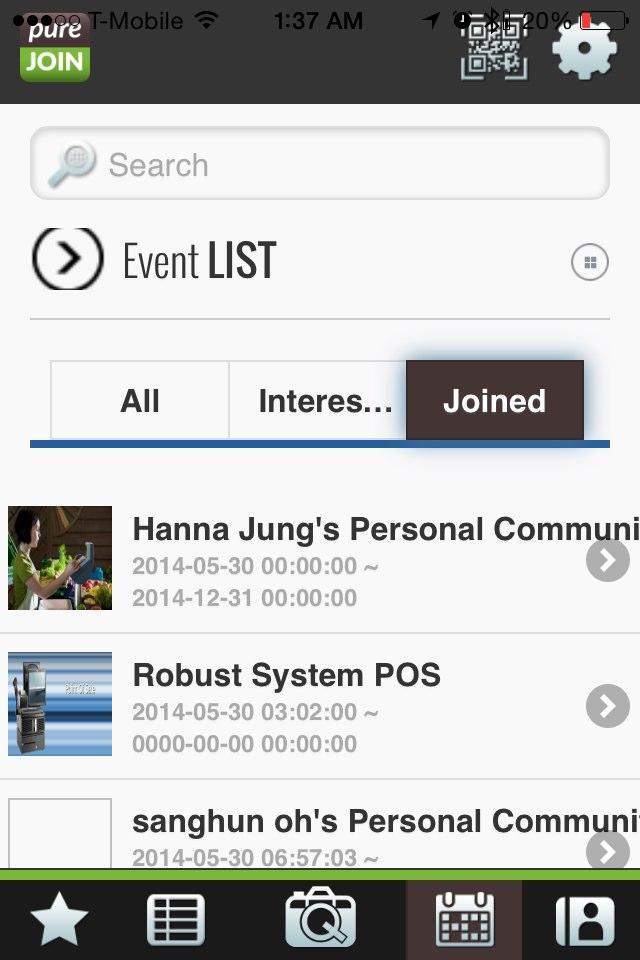 PureJoin, Event management app