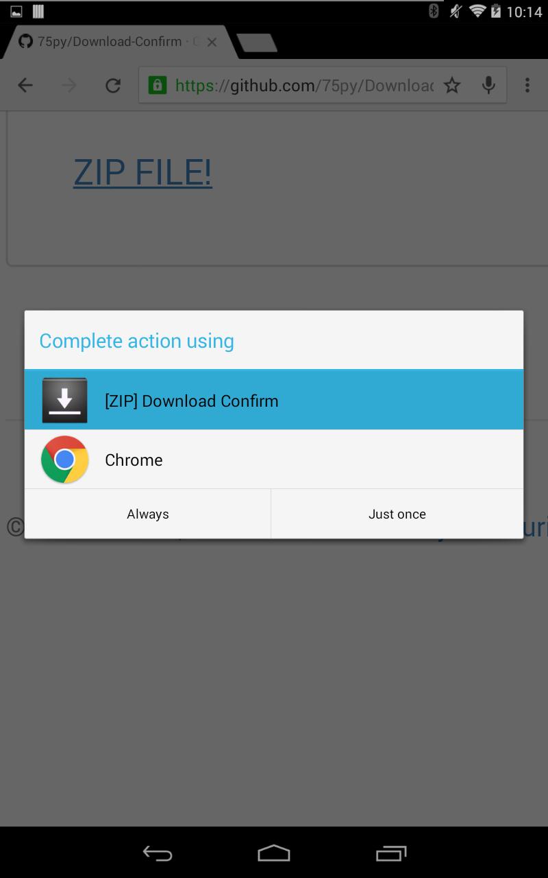 Download Confirm