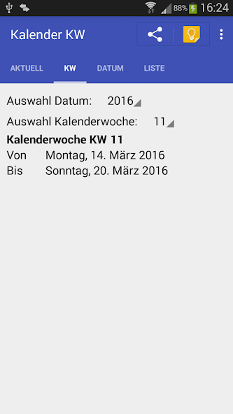 Kalender KW
