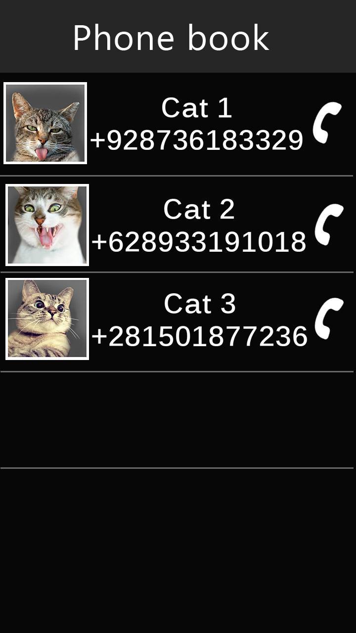 Fake Call Cat Joke