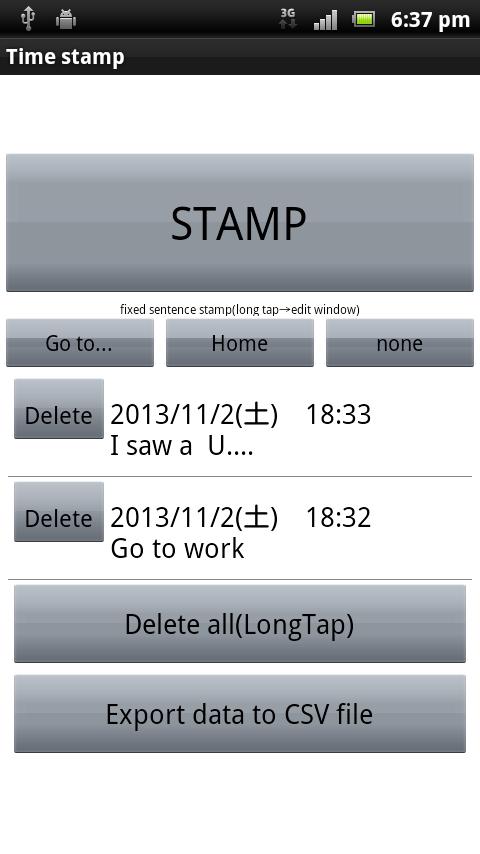 Time stamp