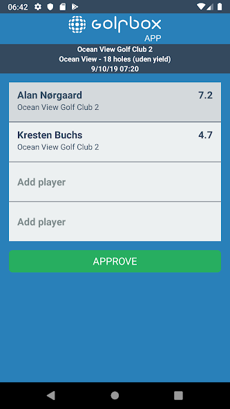 GolfBox App