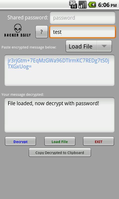 Encrypted Messages
