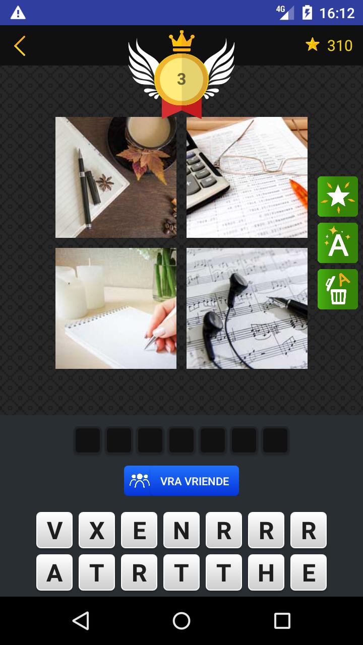 4 Beelde 1 Woord