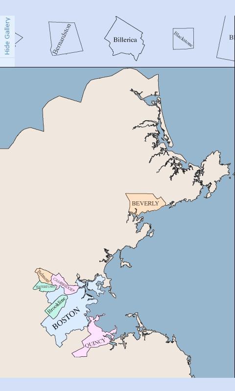 Massachusetts Map Puzzle
